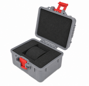 1-Slot Gray & Red Rugged Watch Storage Case