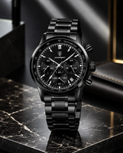 Men’s Classic All-Black Chronograph Watch