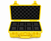 8-Slot Yellow Rugged Protective Watch Storage Case