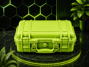8-Slot Lime Green Rugged Protective Watch Storage Case