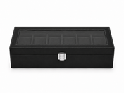 6-Slot Luxury PU Leather Watch Display Box