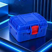 1-Slot Blue Rugged Watch Storage Case