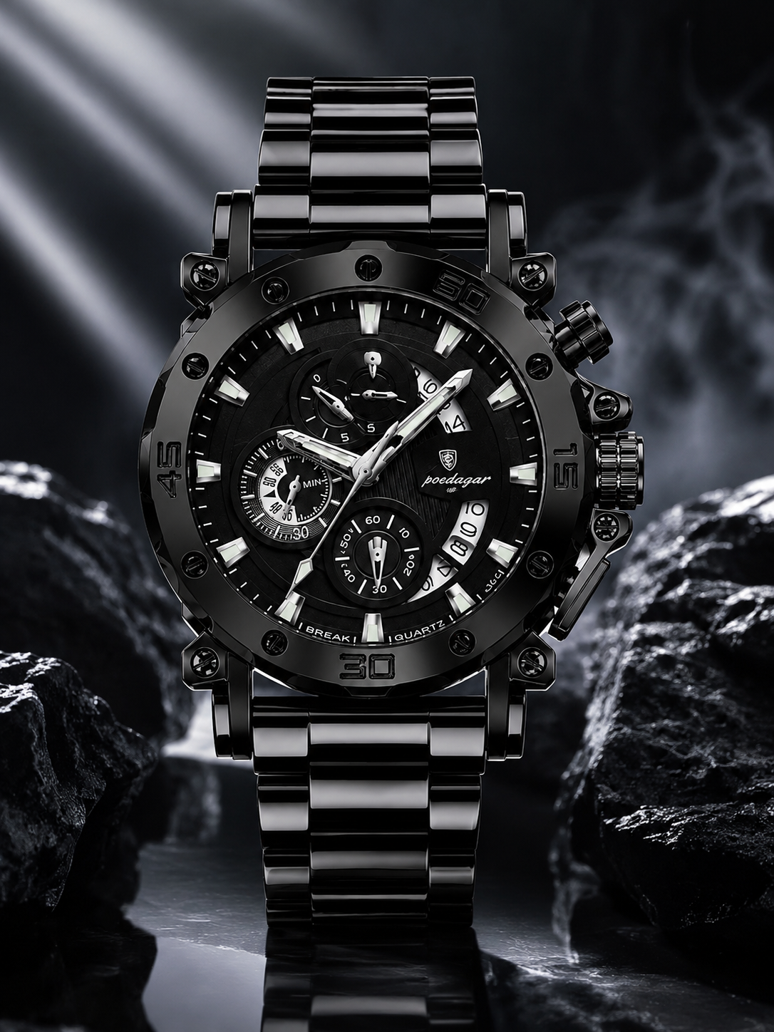 Men’s Bold Black-ON-Black Watch