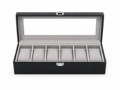 6-Slot Luxury PU Leather Watch Display Box