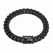 Men’s Black Iced Cuban Link Bracelet