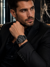 Men’s Bold Black-ON-Black Watch