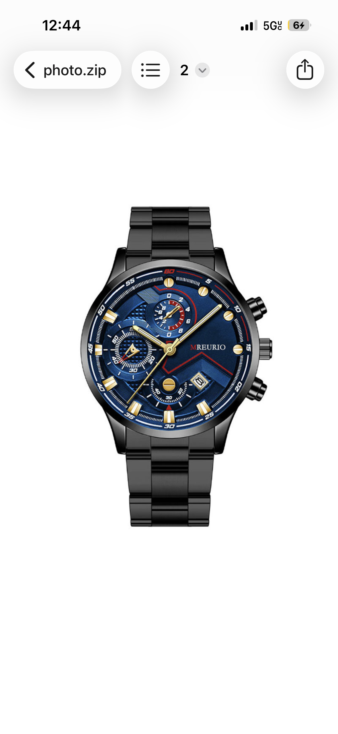Mossa Digital Men's Watch - 50mm. Black (ACW498-001)