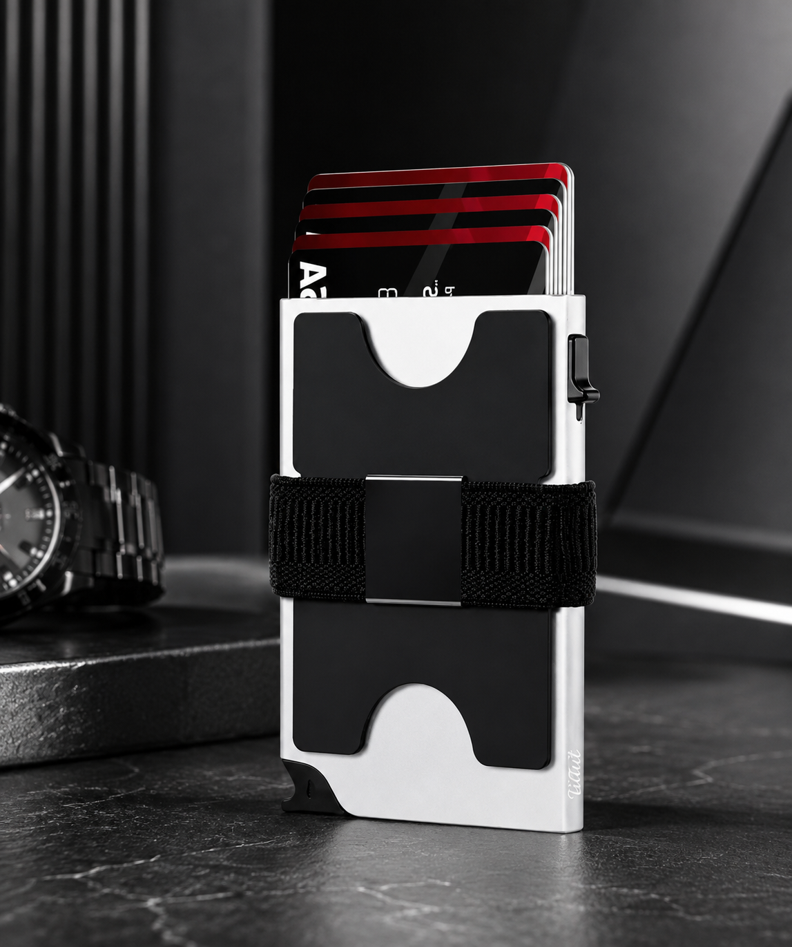 Men’s Slim Metal RFID Card Holder Wallet