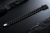 Men’s Black Iced Cuban Link Bracelet