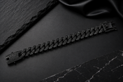 Men’s Black Iced Cuban Link Bracelet